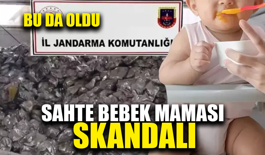 Sahte bebek maması skandalı