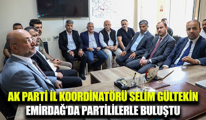 AK Parti İl Başkanı Turgay Şahin, Emirdağ İlçe Başkanlığını ziyaret etti