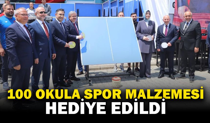 Afyonkarahisar’da 100 Okula Spor Malzemesi Desteği