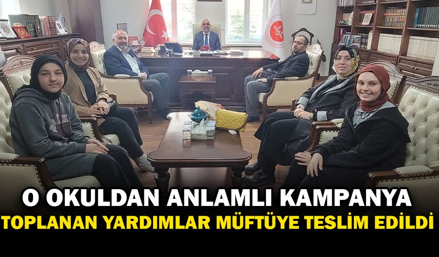 Şemsettin Güneş İmam Hatip Ortaokulu’ndan Filistin’e anlamlı destek