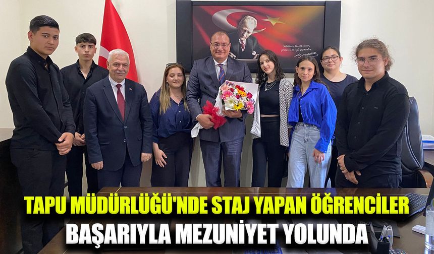 Harita-Tapu Kadastro öğrencilerine teşekkür belgesi