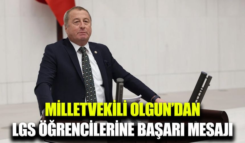Milletvekili Olgun’dan LGS’ye girecek öğrencilere anlamlı mesaj