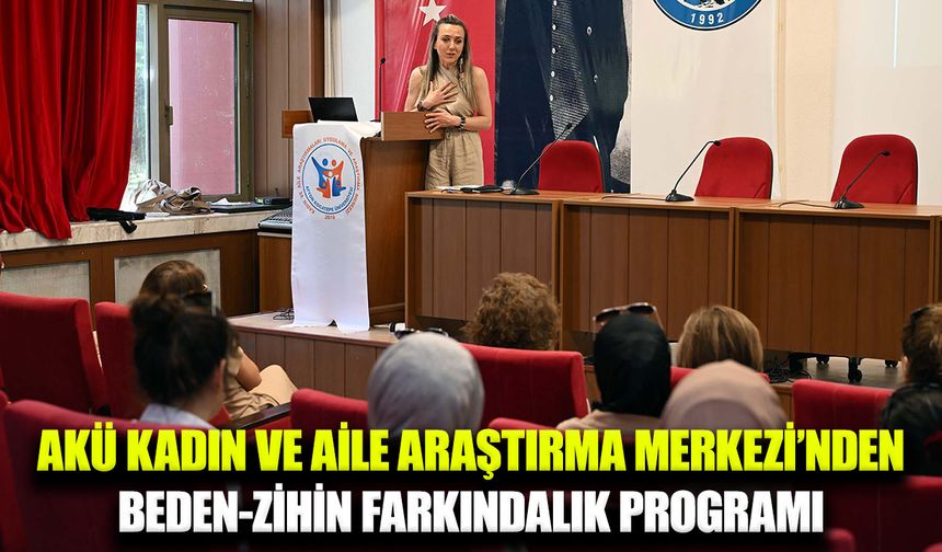 AKÜ’de yoga ile farkındalık ve birliktelik etkinliği düzenlendi
