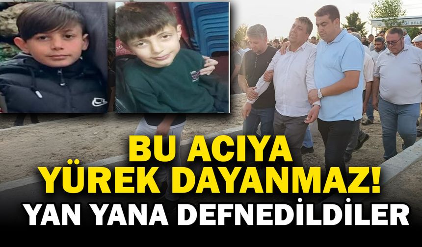 Bu acıya yürek dayanmaz! 11 yaşındaki çocuklar yanyana toprağa verildi