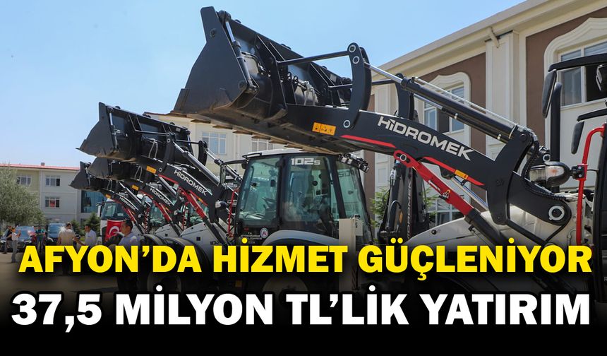 Afyonkarahisar İl Özel İdaresi’ne Yeni Hizmet Araçları Kazandırıldı
