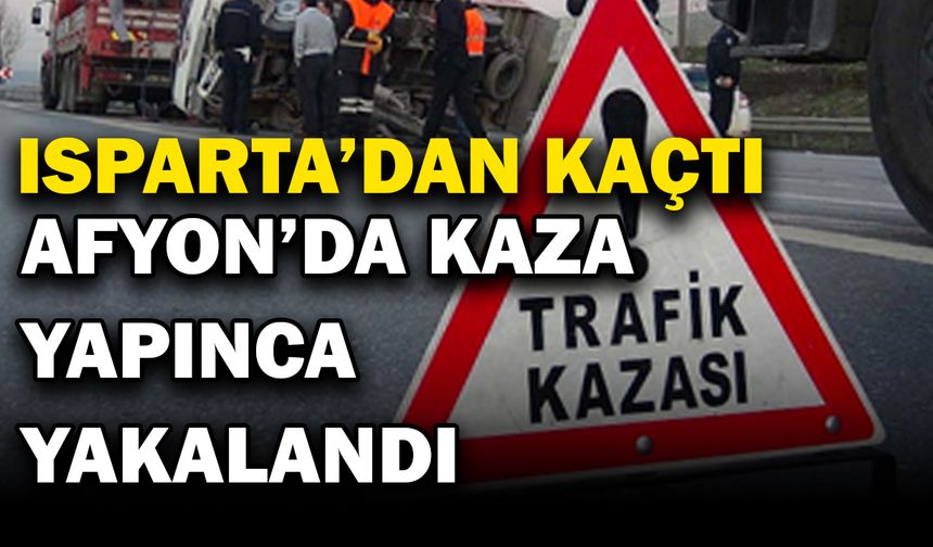 Polisten kaçan sürücü kaza yapınca yakalandı
