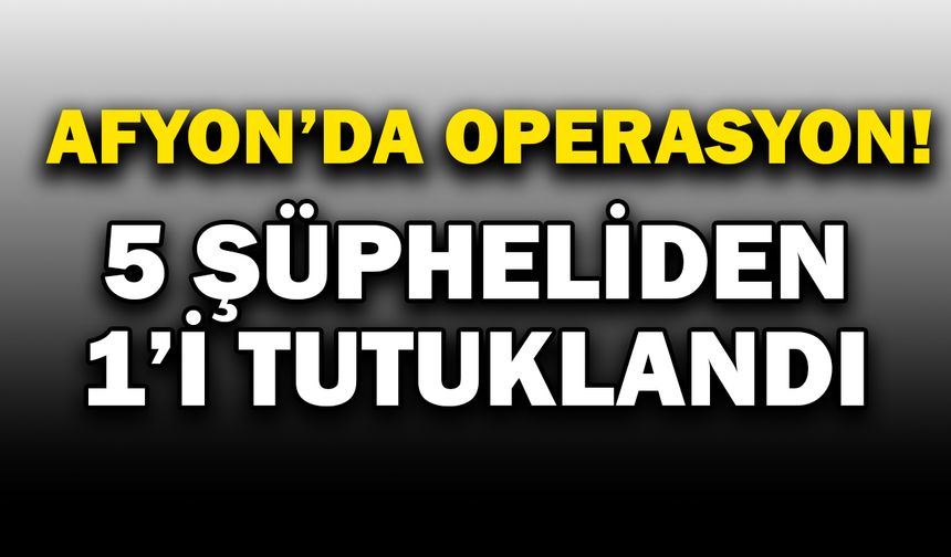 DEAŞ operasyonunda 1 kişi tutuklandı