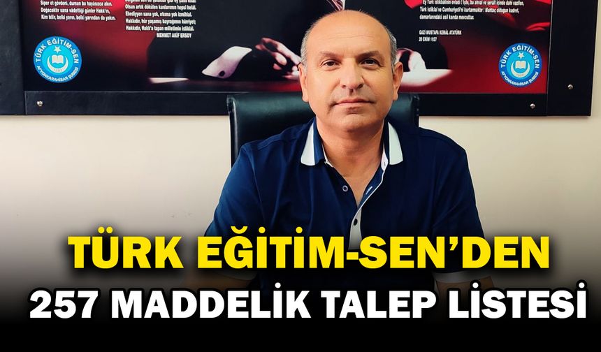 8. Dönem Toplu Sözleşme Görüşmeleri Başladı: Türk Eğitim-Sen’den 257 Maddelik Talep Listesi