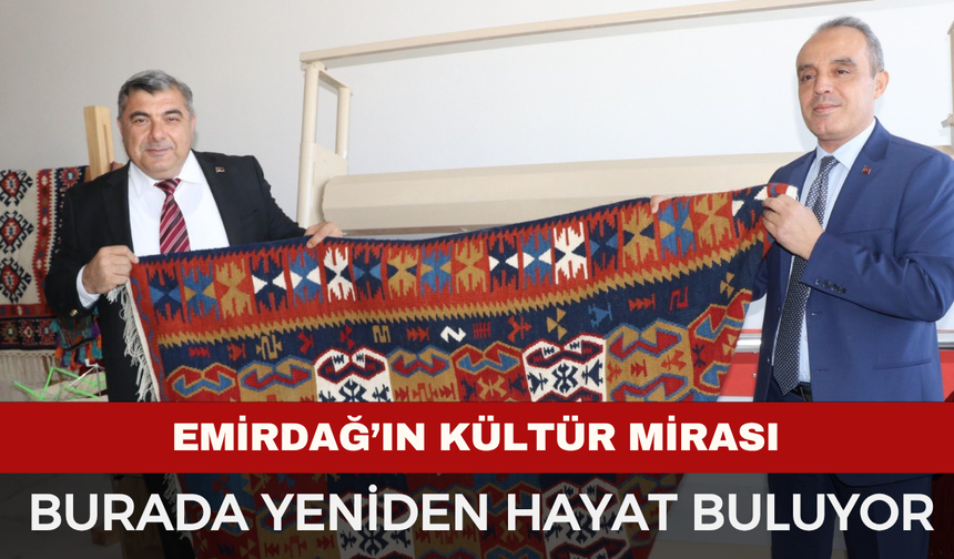 Emirdağ’ın Çömçeli Kilimi Yeniden Hayat Buldu