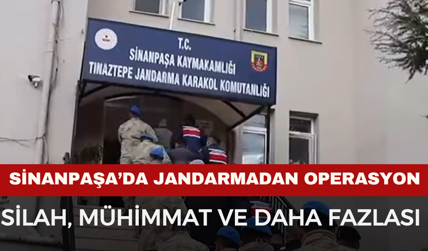 Sinanpaşa’da Jandarmadan Geniş Çaplı Operasyon