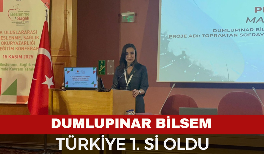 Dumlupınar BİLSEM’in Projesi Türkiye Birincisi Oldu