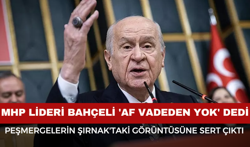MHP Lideri Bahçeli: “Af vadeden yok”