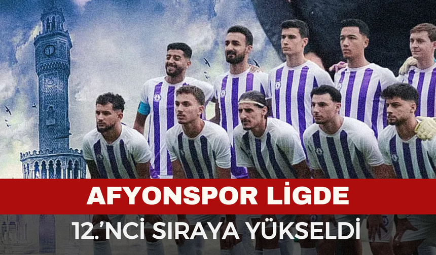 Afyonspor ligde 12.’nci sıraya yükseldi