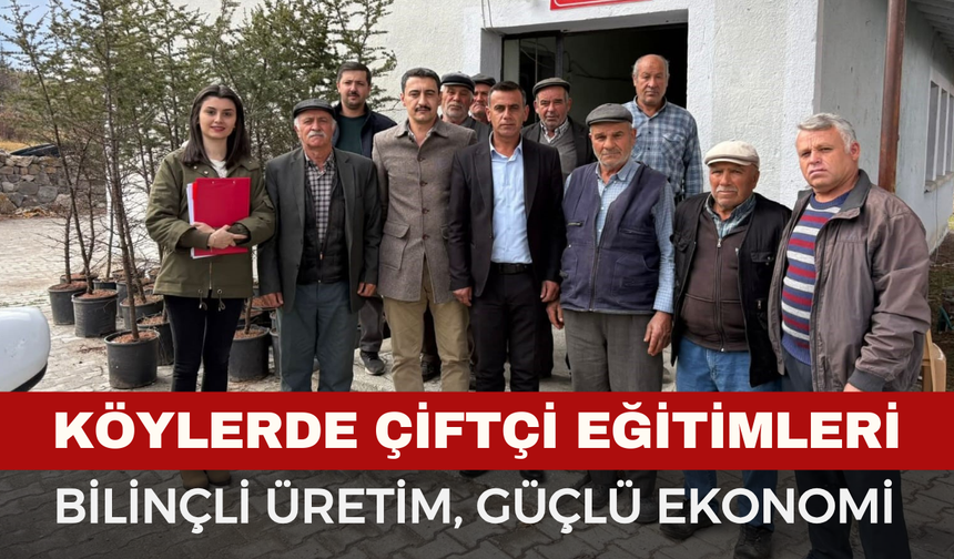 Şuhut’ta çiftçi eğitim toplantısı yapıldı