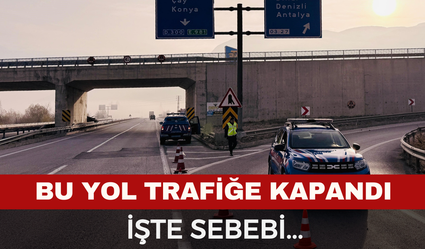 Kara yolu ulaşıma kapatıldı...