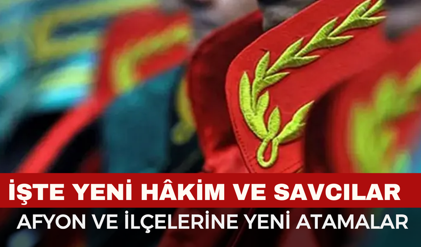 Afyonkarahisar Adliyesine Yeni Takviye