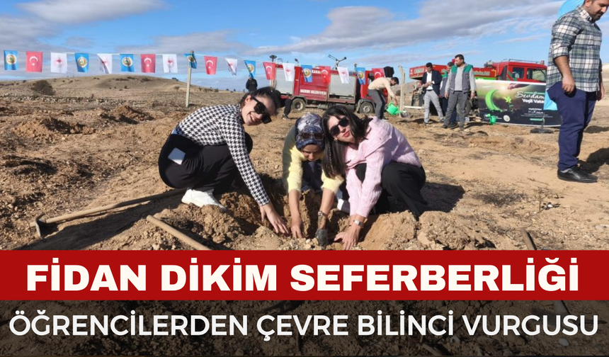 AKÜ Dazkırı MYO'dan Fidan Dikim Seferberliği