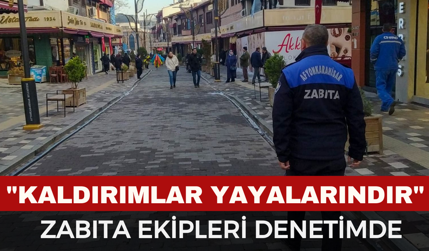 Afyonkarahisar’da Kaldırım İşgaline Sıfır Tolerans