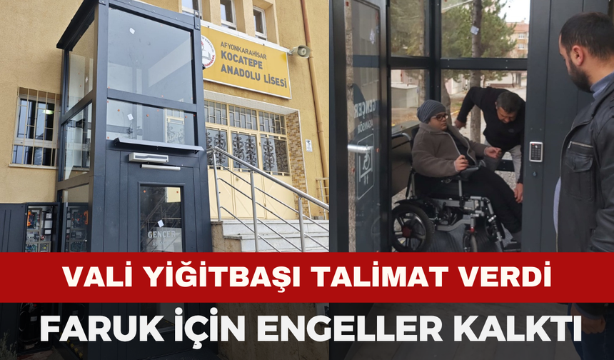 Vali Yiğitbaşı’nın Talimatıyla Engeller Kalktı
