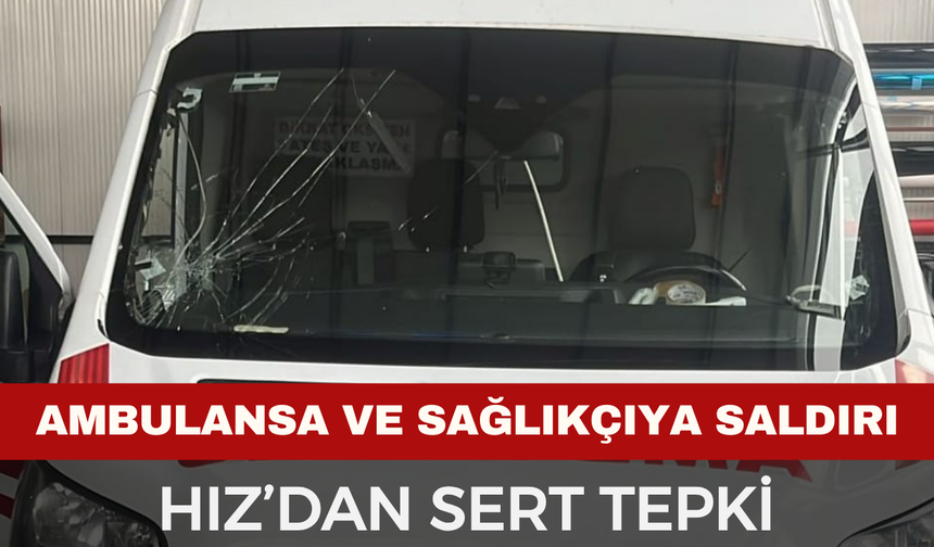 Kazaya Giden Sağlıkçı Darp Edildi, Ambulansa Zarar Verildi