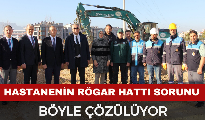 Hastanenin Rögar Hattı Sorunu Çözülüyor
