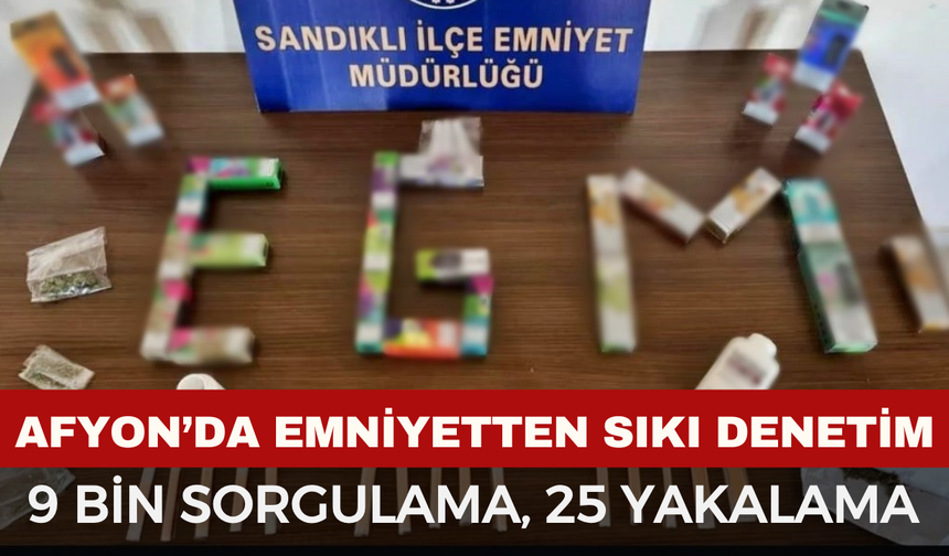 Afyonkarahisar’da Emniyetten Sıkı Denetim