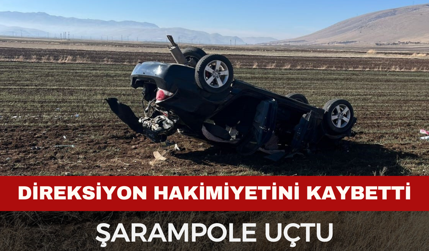 Direksiyon Hakimiyetini Kaybetti, Şarampole Uçtu