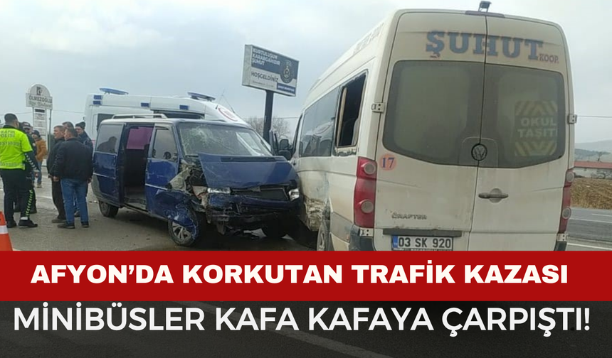 Afyon’da Korkutan Trafik Kazası