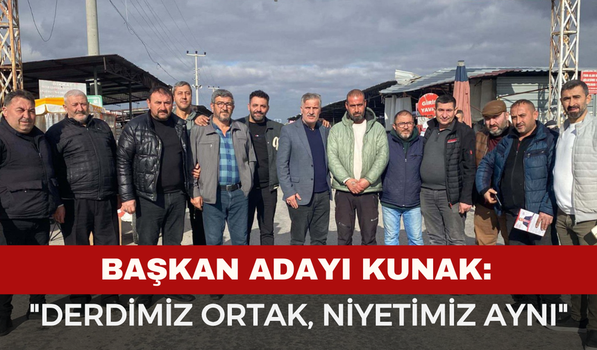 Mustafa Kunak Fuar Pazar Yerinde Esnafın Sevgi Seliyle Karşılandı