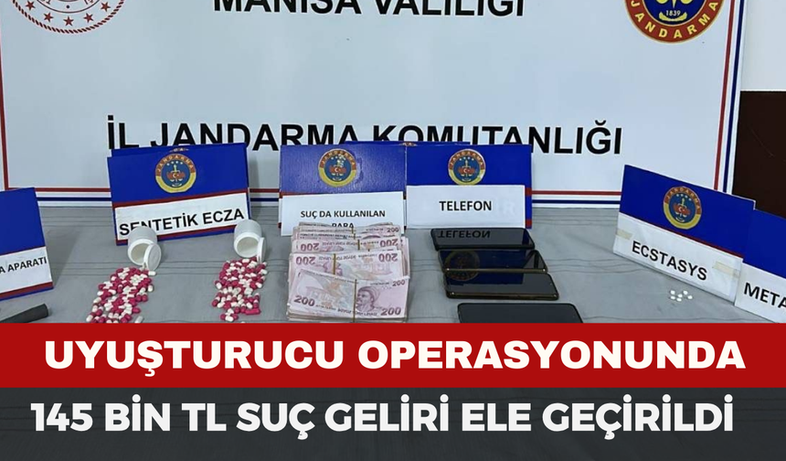 Jandarma 145 bin TL suç geliri ele geçirdi