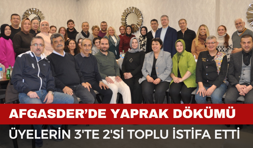 AFGASDER de toplu istifa! Büyük emekler verilmişti...