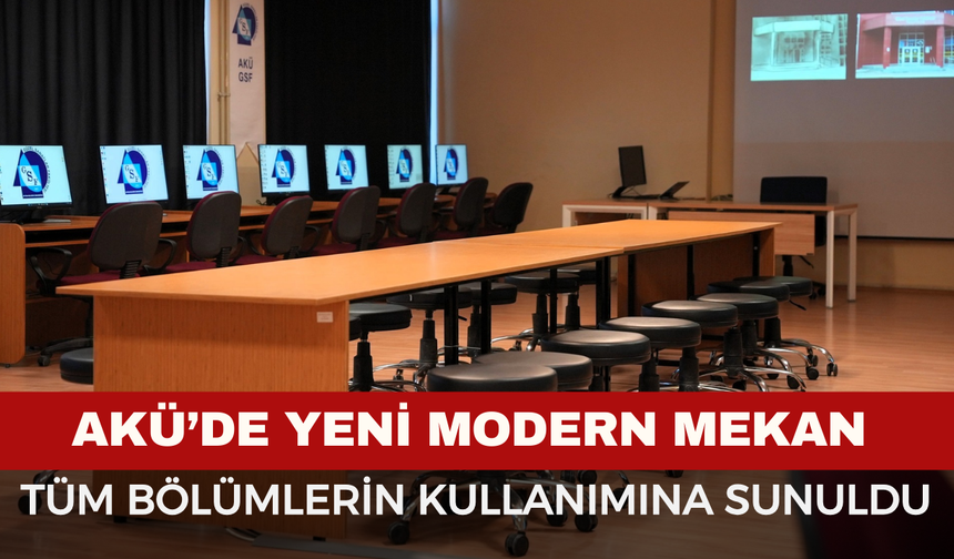 AKÜ'de Modernize Edilen Bilgisayar Laboratuvarı Açıldı