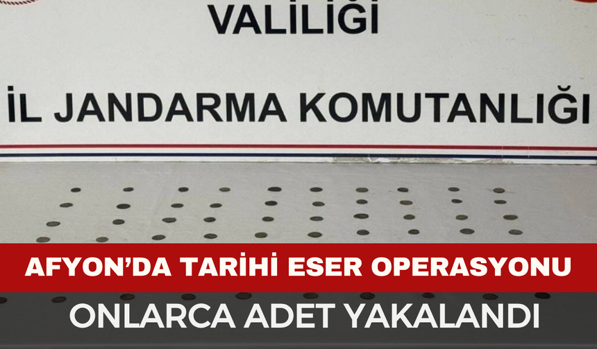 Afyonkarahisar’da Tarihi Eserler Yakalandı