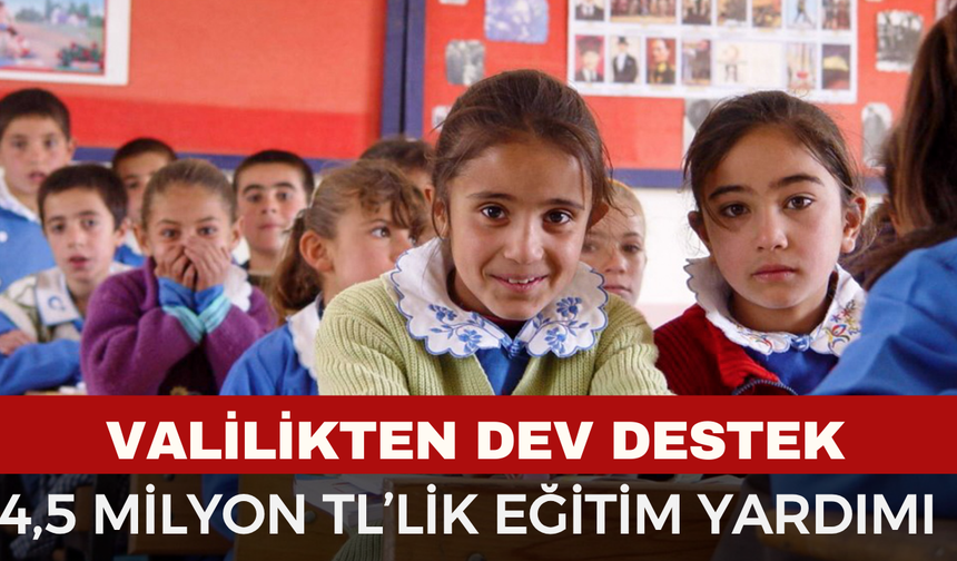 Afyon'da 1498 öğrenciye maddi destek