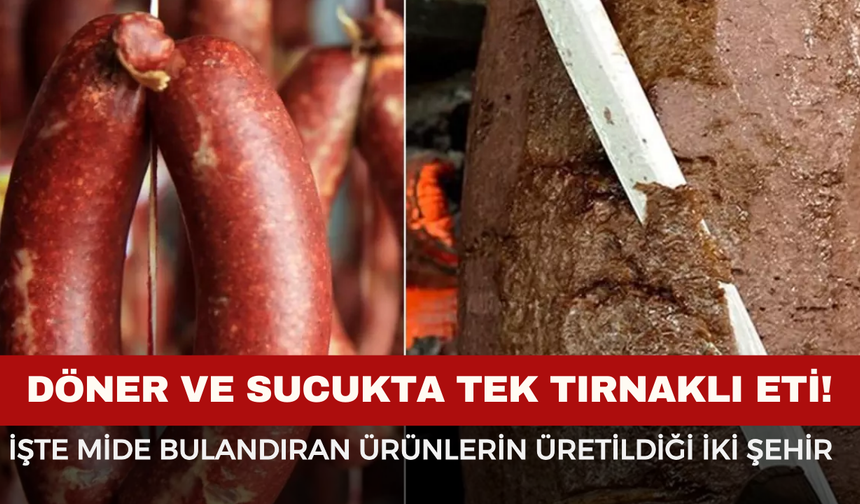 Döner ve Sucukta Tek Tırnaklı Et Skandalı! Listede Afyon Var mı?