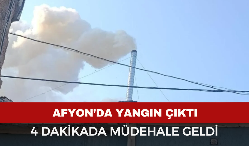 Afyonkarahisar'da mahallede yangın alarmı