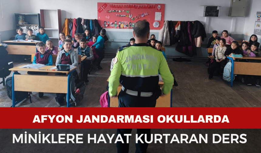 Afyonkarahisar Jandarması Okullarda