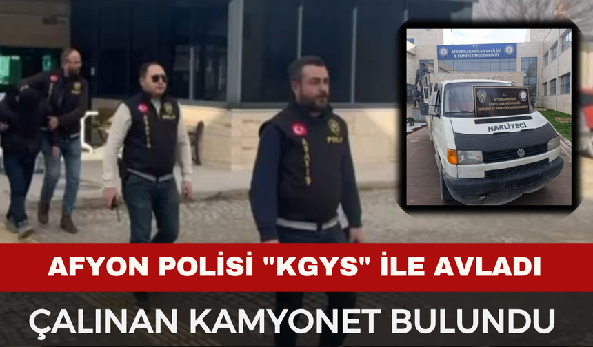 Afyon'da Çalınan Kamyonet 30 Km Ötede Bulundu