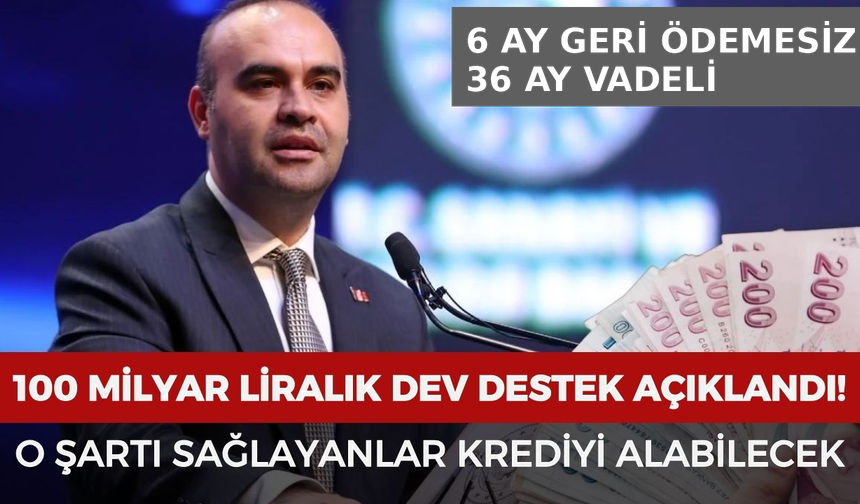 100 milyarlık dev para kapısı açıldı! O şartı sağlayan krediyi alacak