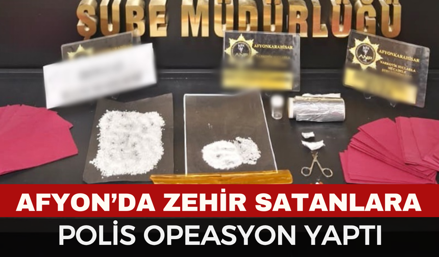 Afyon'da Sokak Satıcılarına Operasyon