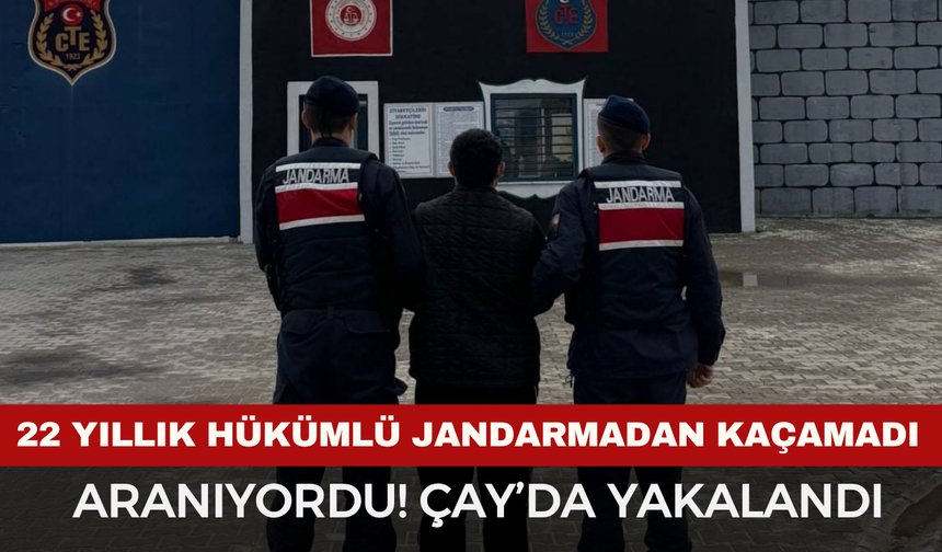 Afyonkarahisar'da kaçak hükümlü şahıs yakalandı