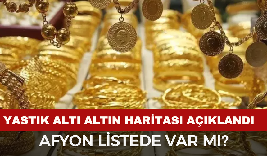 Yastık Altı Altın Haritası Açıklandı: Konya İlk 5’te, Afyonkarahisar Listede Var mı?