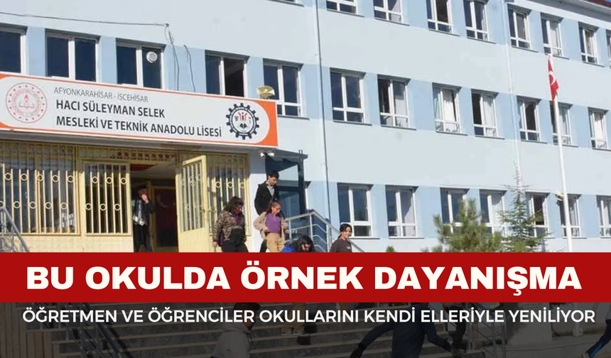 İscehisar’da Eğitime Örnek Dayanışma