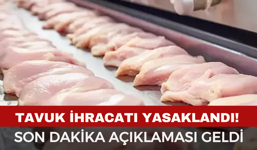 Son Dakika! Ticaret Bakanlığı'ndan Tavuk Eti Kararı: Fiyat Artışı Sonrası İhracat Yarın Durduruluyor