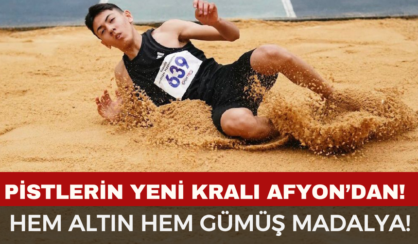 Afyonkarahisarlı Nihat Karabacak Türkiye Şampiyonu! Atletizmde Bursa'dan Çifte Madalya ile Döndü!
