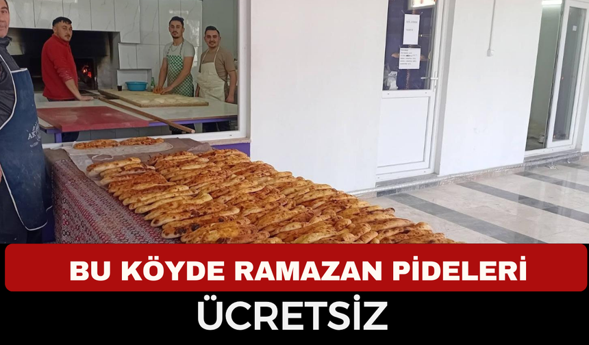 Bozhüyük Köyü Muhtarlığı ramazan ayında ücretsiz pide dağıtıyor