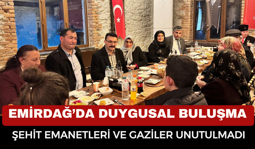 Emirdağ’da "Büyük Aile Sofrası" Kuruldu! Kaymakam Yasin Akgül Şehit Yakınları ve Gazilerle İftarda Buluştu