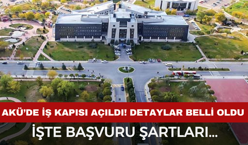AKÜ İşçi Alımı İlanı Yayınlandı: Afyon Kocatepe Üniversitesi 5 Sürekli İşçi Alacak! İşte Başvuru Şartları