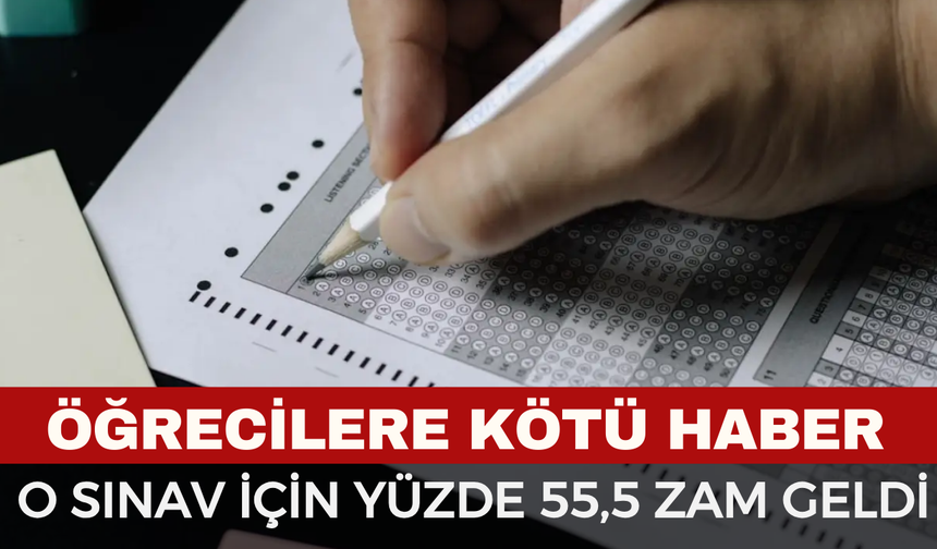 Afyon'da Öğrencilere Kötü Haber: Sınav Ücretlerine Zam Geldi