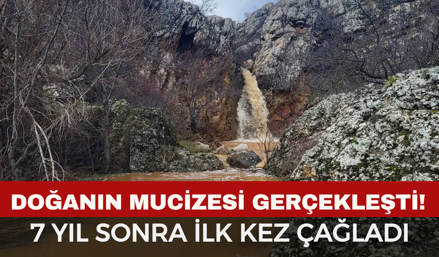 Dinar’da 7 Yıllık Hasret Bitti: Efsanevi Harlak Şelalesi Yeniden Çağlamaya Başladı!